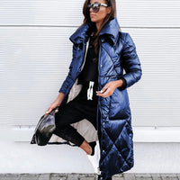 Wel | Schicke wattierte Winterjacke – Blau