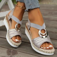 Rosa | Elegante Orthopädische Sandalen™ – Grau