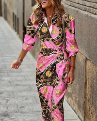 Lucinda - Elegantes Maxi-Kleid – Print 3