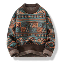 Benjamin | Vintage Isländischer Pullover – Braun
