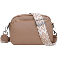 Chelsea | Raffiniertes PU Leder Schultertasche – Khaki