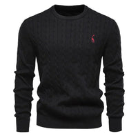 Moritz | Warmer Herrenpullover aus weichem Strick – Schwarz