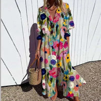 Odessa™ | Elegantes Boho-Kleid – Geblümt