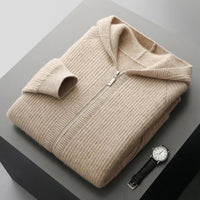 Yonel - Luxuriöser Kaschmir Kapuzenpullover – Beige