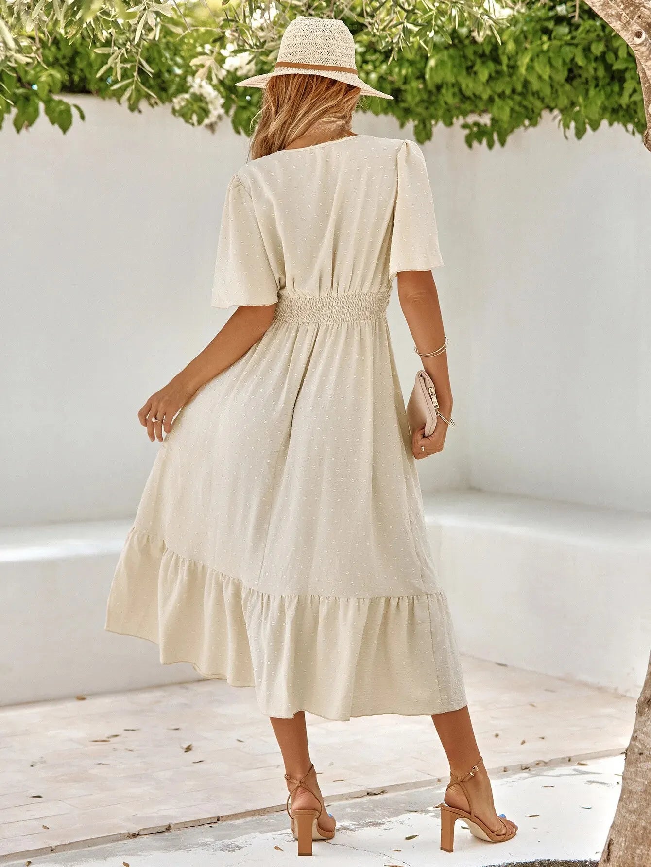 Angelou | Elegantes langes Kleid für Damen