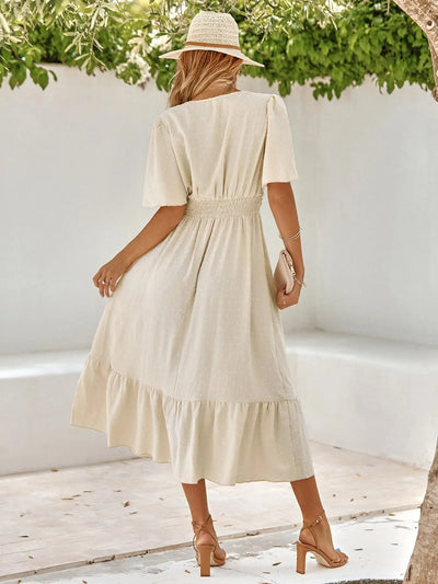 Angelou | Elegantes langes Kleid für Damen