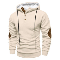 Slobodan – Stilvoller Langarm-Kapuzen Pullover – Beige