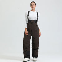Unisex-Skihose mit Trägersystem | funktionale Winterausführung – Hellbraun