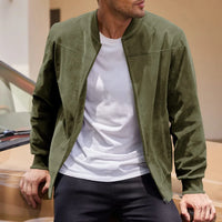 Norven™ Jacke In Wildleder-Optik Mit Premium-Komfort – Oliv