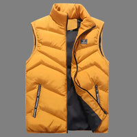 Leichte Steppweste für Herren - Stilvolle gesteppte Sommerjacke – Gelb