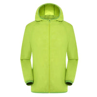 Unisex Wasserdichter Trenchcoat | Mit Kapuze – Hellgrün