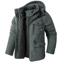KAI - GEPOLSTERTE JACKE MIT SHERPA-FUTTER – Grau