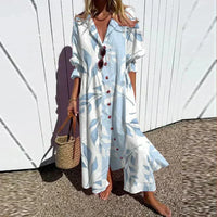 Odessa™ | Elegantes Boho-Kleid – Hellblau