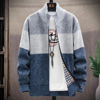 Hoodie für Herren - Leichte Strickjacke für den Sommer – Hellgrau
