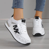 JANINA - SPORTSCHUHE MIT METALLISCHEN DETAILS – Weiß