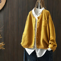 Marielle | Gestrickter Cardigan – Gelb