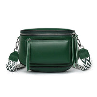 Elsie | Raffinierte PU Lederaxeltasche – Grün