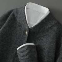 JOSEF - STRICKJACKE AUS KASCHMIR – Grau