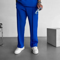 Zurich™ Hose im Maßgeschneiderten Stil mit Lockerer Passform – Blau