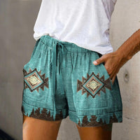 ROSIE - Schicke Strandshorts – Blau