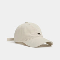 Unisex Baseballkappe Mit Breiter Krempe | Bedruckt – Beige
