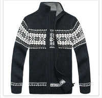 Thomas | Zip-Up Vintage Cardigan – Marine