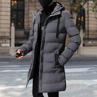 Luxuriöse Steppjacke für Herren – Grau