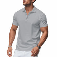 Dalmor™-Polohemd mit Schmaler Passform und Minimalistischem Stil – Grau