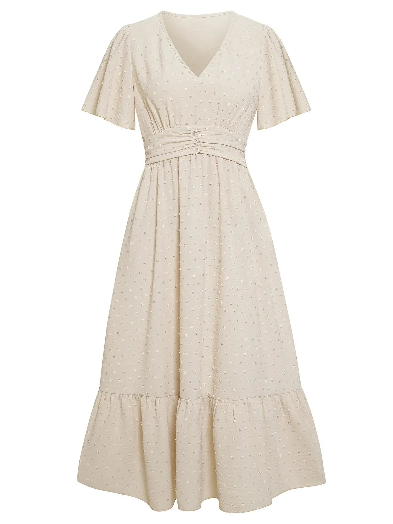 Angelou | Elegantes langes Kleid für Damen