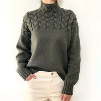 Rollkragen Pullover Damen Strick | Warm & Elegant – Grau