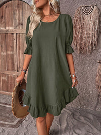 Seraphina™ - Midi Sommerkleid – Grün