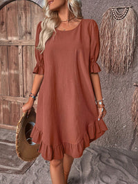 Seraphina™ - Midi Sommerkleid – Braun