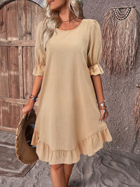 Seraphina™ - Midi Sommerkleid – Khaki