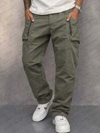 Ricky | Bequeme Baumwoll-Cargohose für Herren – Oliv
