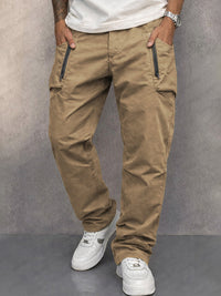 Ricky | Bequeme Baumwoll-Cargohose für Herren – Khaki
