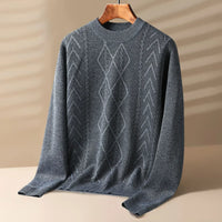 Herren Luxus Cashmere Cardigan Strickjacke – Dunkelgrau
