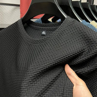 Heidi-Mode | Mit kurzen Ärmeln aus Mesh Eiskeseide – Grau