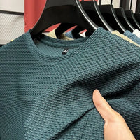 Heidi-Mode | Mit kurzen Ärmeln aus Mesh Eiskeseide – Dunkelgrün