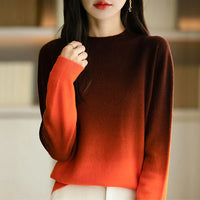 ZELDA - PULLOVER MIT OMBRÉ-EFFEKT – Rot