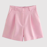 Frieda | Elegante Faltenshorts – Rosa