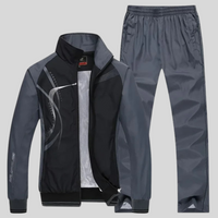Gerald - Sportbekleidungsset für Männer – Schwarz