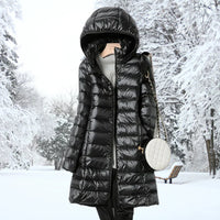 Mina | Ultraleichte Daunenwinterjacke – Schwarz