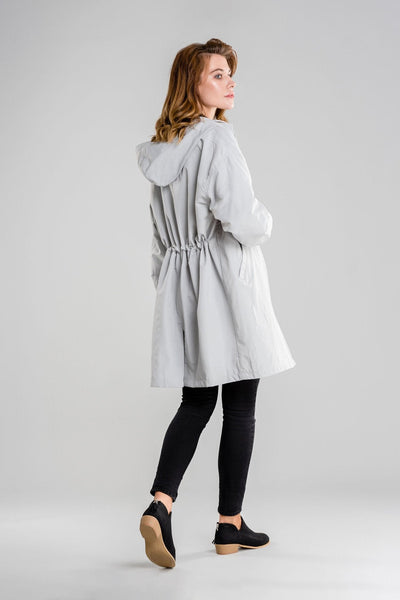 Wasserfeste Damen-Regenjacke mit Kapuze | Warm & Winddicht | Übergroße Passform