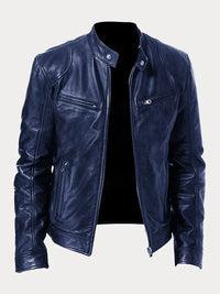 Rob | Stilvolle Lederjacke für lässige Looks – Marine