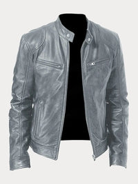 Gottfried® | Lederjacke – Grau