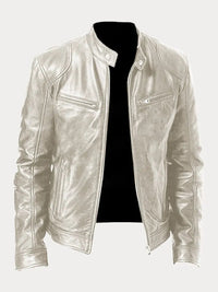 Rob | Stilvolle Lederjacke für lässige Looks – Beige