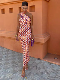 Irmgardi  | Elegantes Abendkleid – ORANGE (Fast ausverkauft)