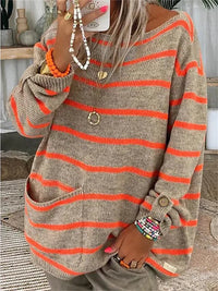 ZIA | MODISCHER STRICKPULLOVER – Orange