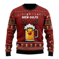 Herren-Pullover mit musterdesign | moderner schnitt – Rot 1