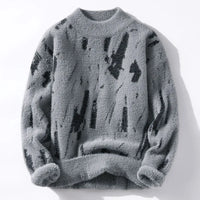 Arnold | Kaschmir-Halber Rollkragenpullover im Streetwear-Stil – Grau
